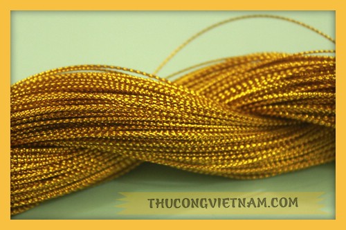 Dây kim tuyến bó màu vàng